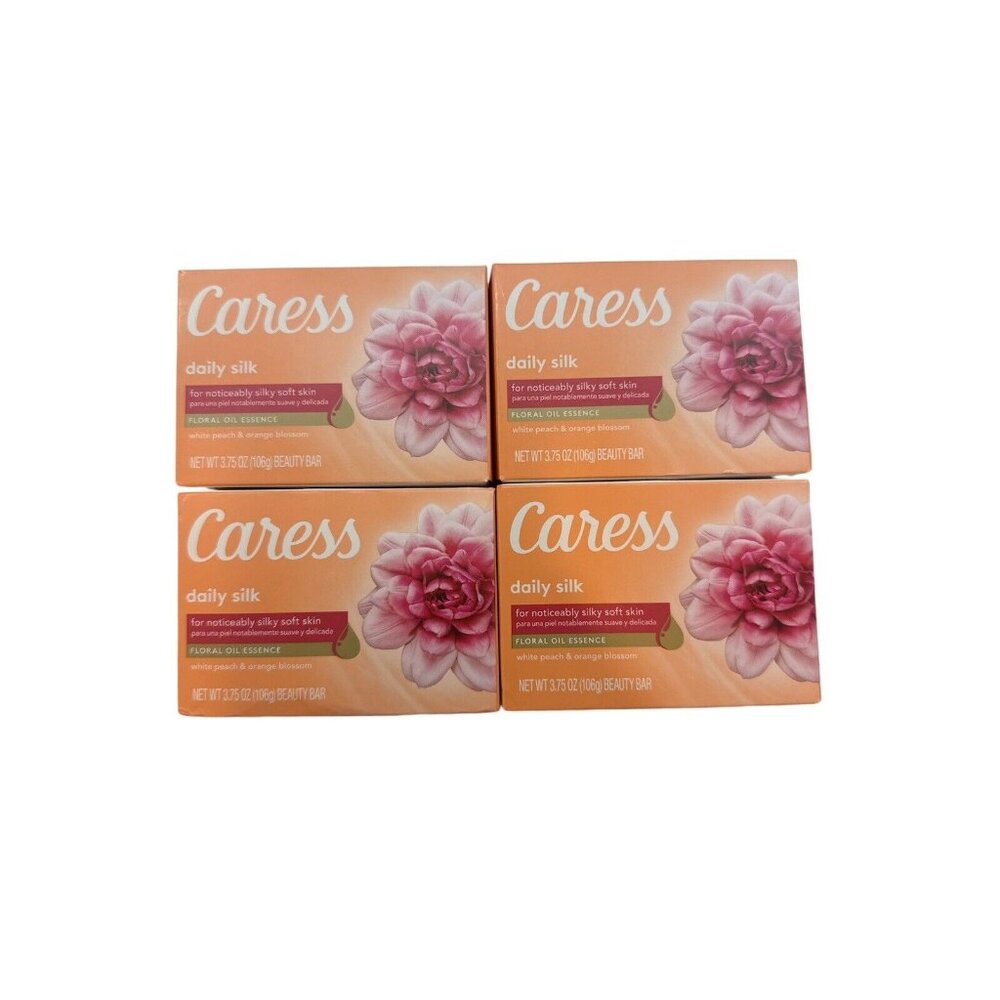 Caress Daily Silk Floral Oil Essence Silky Soft Skin Bar Soap, 3.75 oz, …